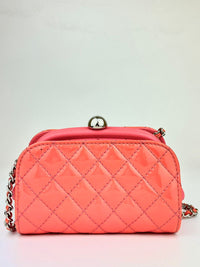 Pink Patent Lady Clutch with Chain SHW