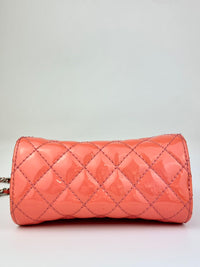 Pink Patent Lady Clutch with Chain SHW