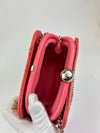 Pink Patent Lady Clutch with Chain SHW