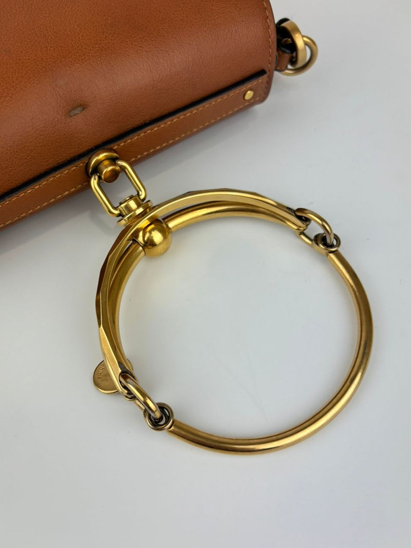 Medium Nile Bracelet Bag in Tan 01-18-68-65