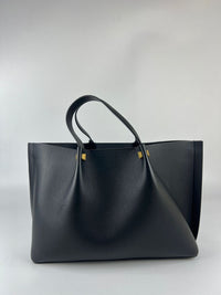 Black Calfskin V Logo Escape Tote&nbsp;