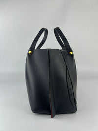 Black Calfskin V Logo Escape Tote&nbsp;