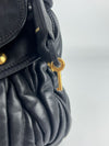 Black Matelasse Nappa Leather Coffer Bag&nbsp;