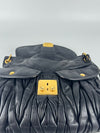 Black Matelasse Nappa Leather Coffer Bag&nbsp;