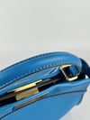 Blue Smooth Calfskin Leather Regular Peekaboo Bag