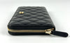 Classic Zip Around Long Wallet in Black Caviar GHW