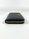 Classic Zip Around Long Wallet in Black Caviar GHW