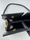 Black Leather Title Tote Bag