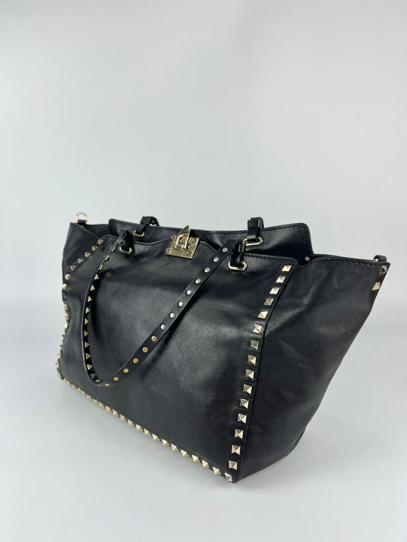 Rockstud Trapeze Black Lambskin BS-D9700BOL3