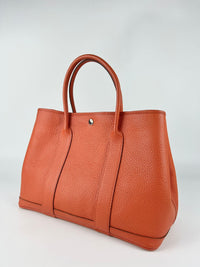 Garden Party 36 Tote in Orange Clemence