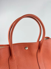 Garden Party 36 Tote in Orange Clemence