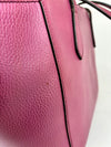 Magenta Leather Small Swing Tote