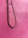 Magenta Leather Small Swing Tote