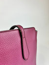 Magenta Leather Small Swing Tote