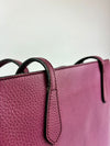 Magenta Leather Small Swing Tote