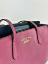 Magenta Leather Small Swing Tote