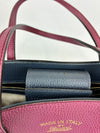 Magenta Leather Small Swing Tote