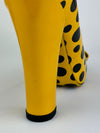 YK 2012 Limited Edition Yellow Black Monogram Vernis Dots Infinity Pumps RARE