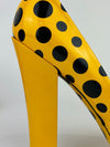 YK 2012 Limited Edition Yellow Black Monogram Vernis Dots Infinity Pumps RARE