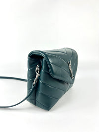 Toy Loulou in Green Quilted Leather