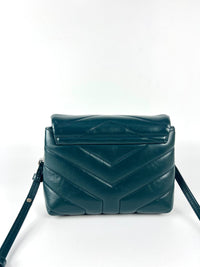 Toy Loulou in Green Quilted Leather