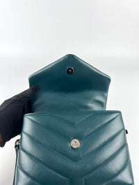 Toy Loulou in Green Quilted Leather