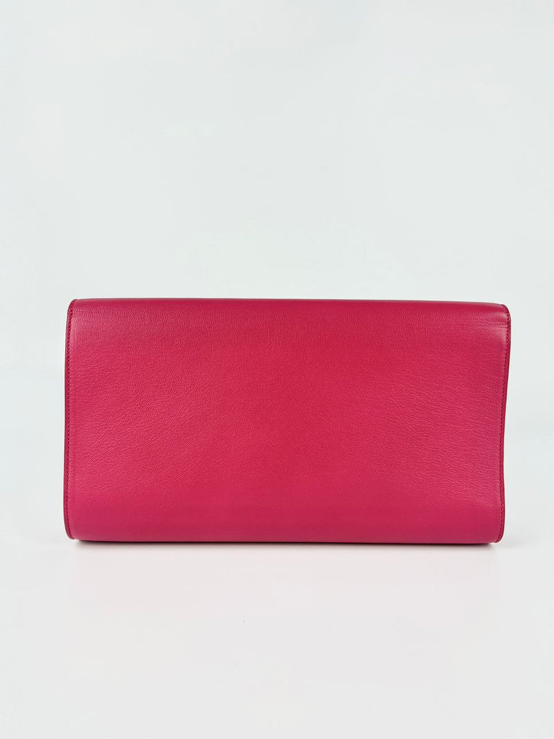 361120 Belle De Jour Clutch in Dark Pink&nbsp;