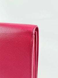 361120 Belle De Jour Clutch in Dark Pink&nbsp;