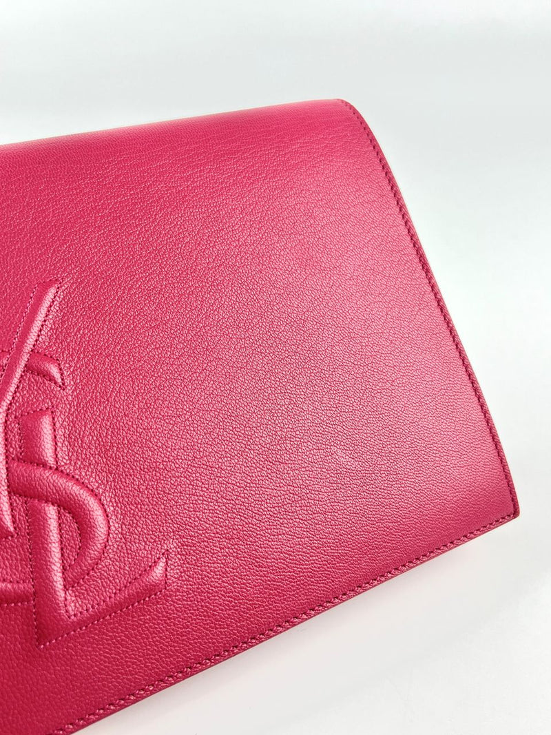 361120 Belle De Jour Clutch in Dark Pink&nbsp;