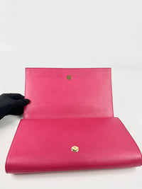 361120 Belle De Jour Clutch in Dark Pink&nbsp;