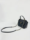 Carrie 21F570 Nero Printed Calf Leather Shoulder Bag