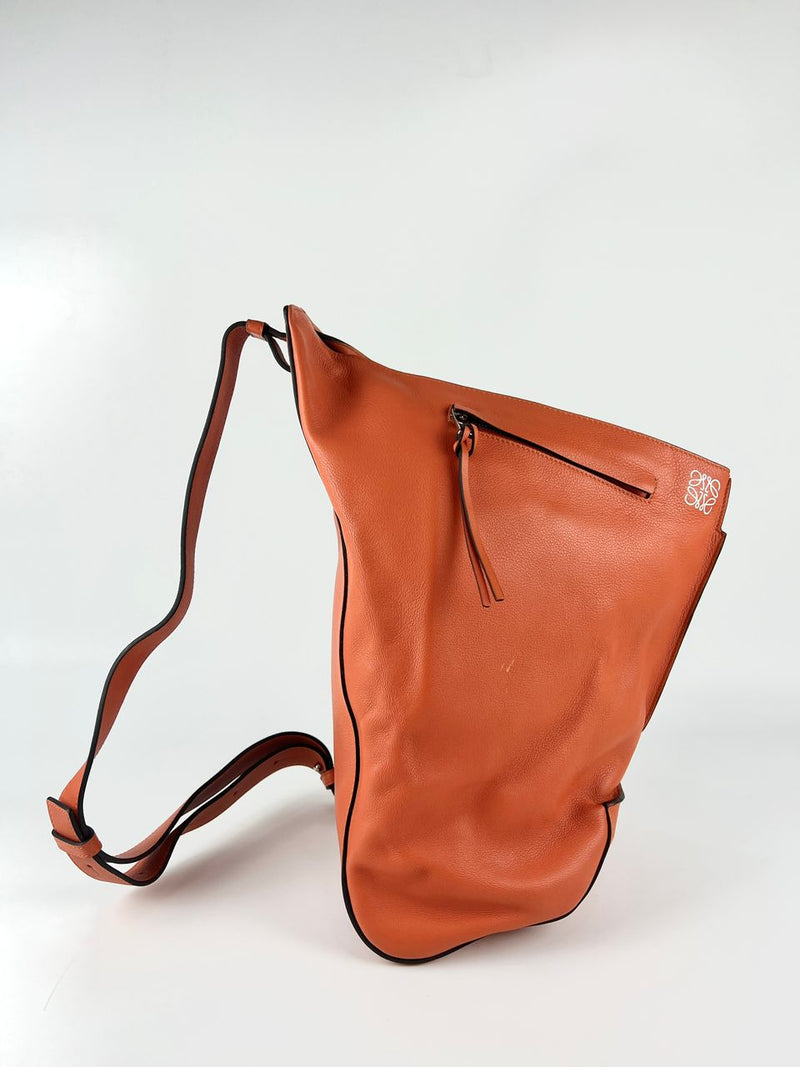 Anton Sling in Soft Grained Calfskin in Pumpkin