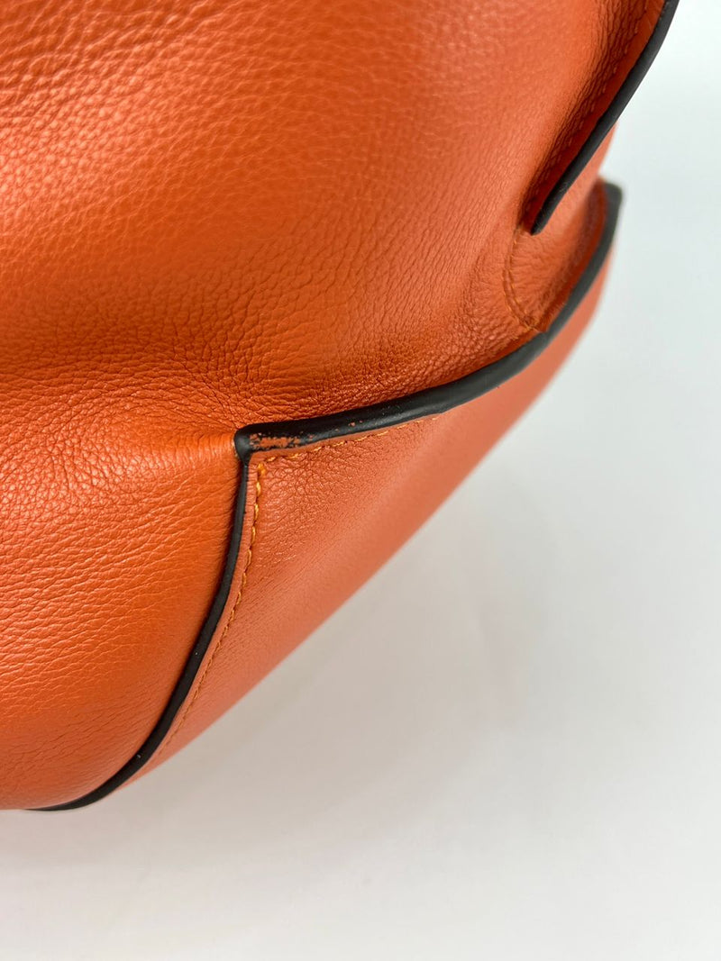 Anton Sling in Soft Grained Calfskin in Pumpkin