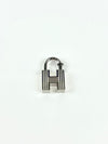 Cadena Padlock Charm H Logo Motif Silver 2000