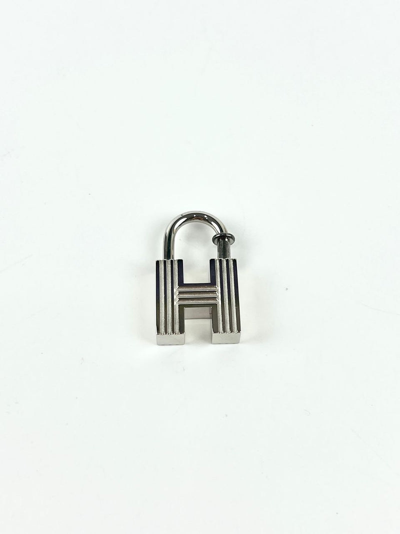 Cadena Padlock Charm H Logo Motif Silver 2000