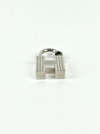 Cadena Padlock Charm H Logo Motif Silver 2000