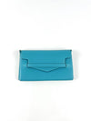 Turquoise Swift Leather Smart Pouch