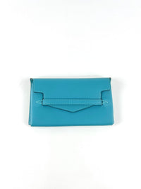 Turquoise Swift Leather Smart Pouch