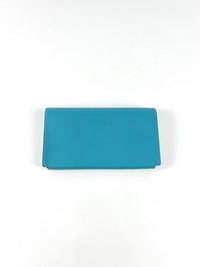 Turquoise Swift Leather Smart Pouch