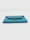 Turquoise Swift Leather Smart Pouch