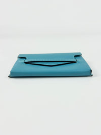 Turquoise Swift Leather Smart Pouch