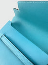 Turquoise Swift Leather Smart Pouch