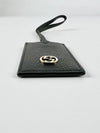 Interlocking G Leather Luggage Tag Black