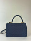 Denim Dark Blue Small Trendy CC Flap Bag GHW