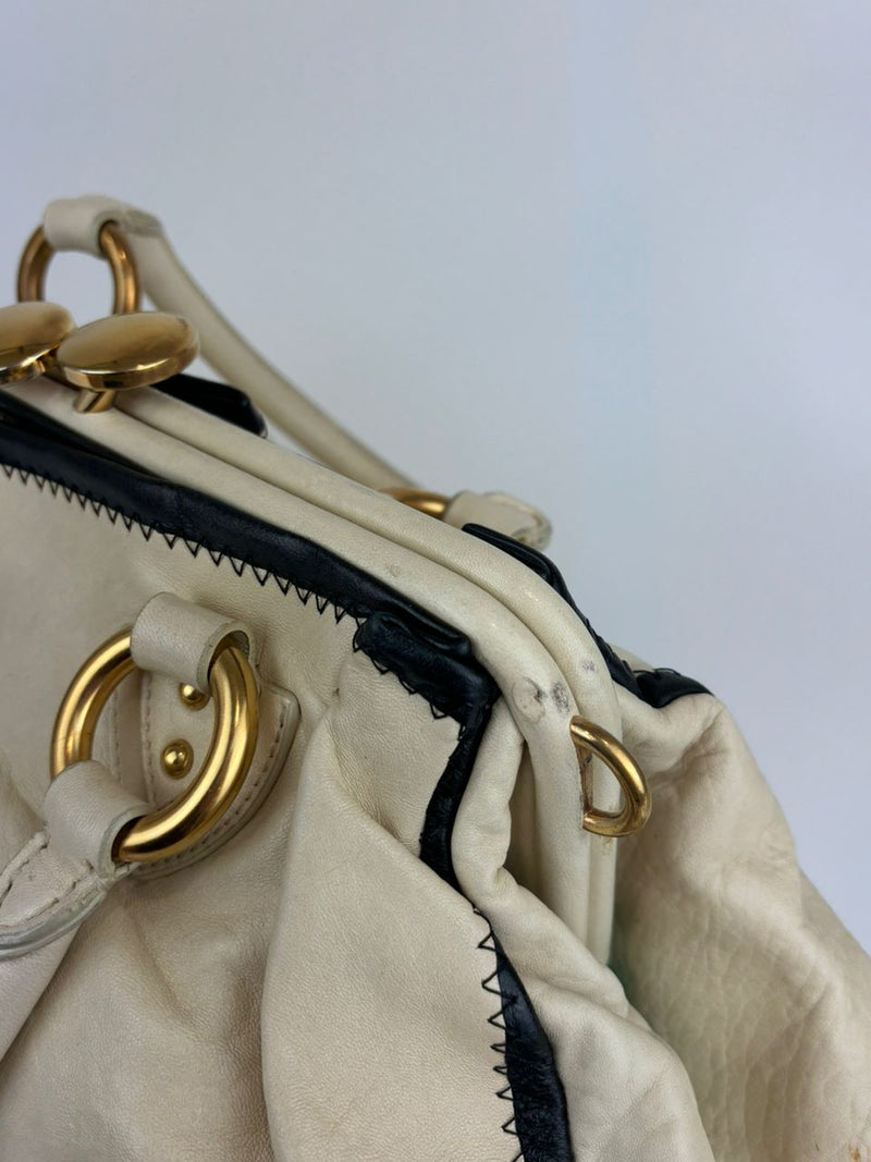 Off White Stam Bag with Large Pins