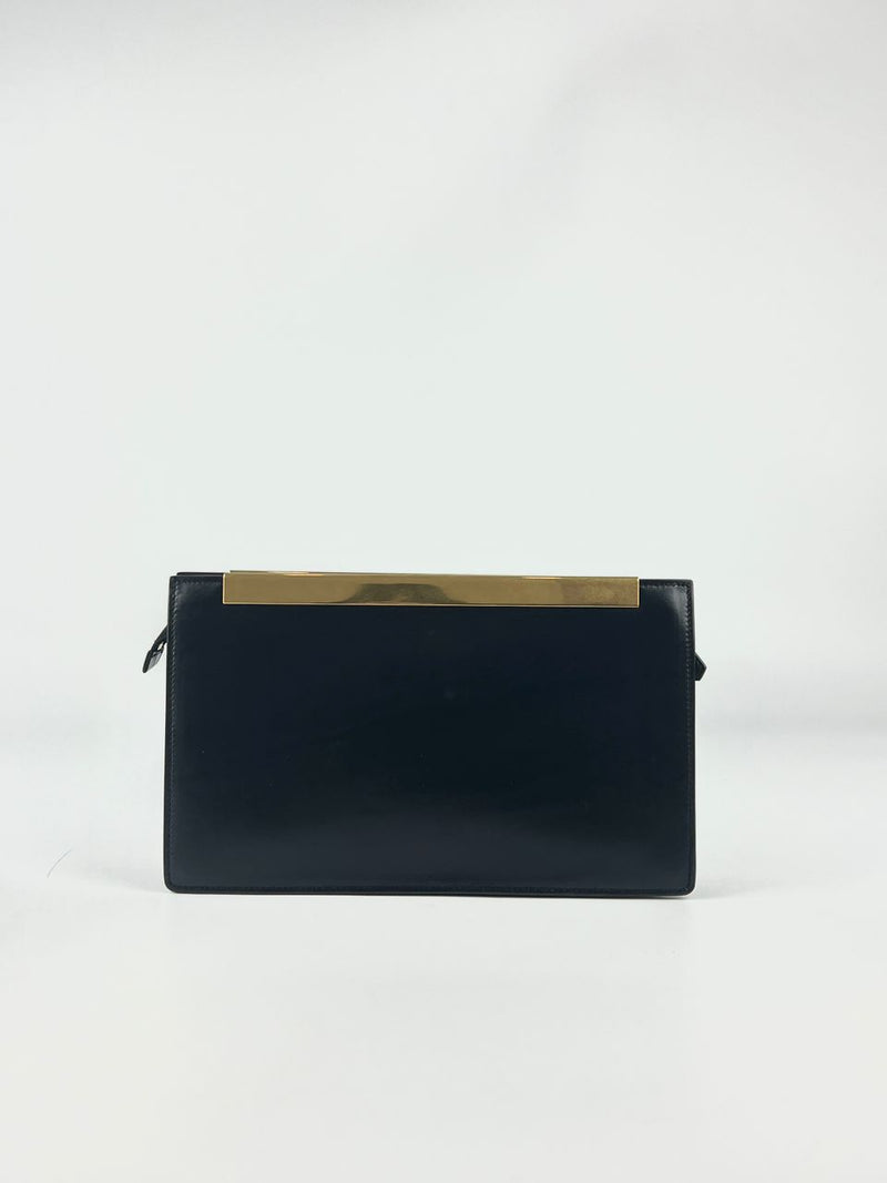 314527 Lutetia Zip Clutch in Black