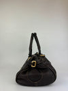 Dark Brown Leather Paddington Medium Satchel Bag