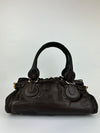 Dark Brown Leather Paddington Medium Satchel Bag