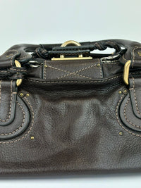 Dark Brown Leather Paddington Medium Satchel Bag