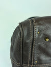 Dark Brown Leather Paddington Medium Satchel Bag